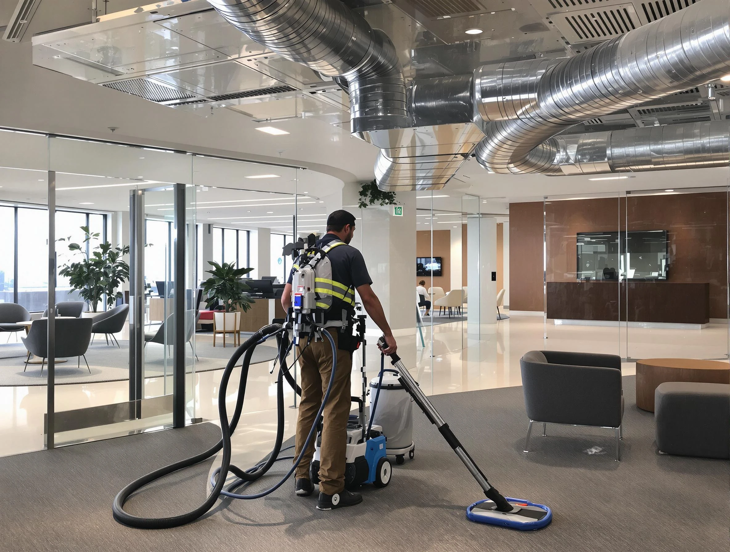 Commercial duct cleaning service by Lake Forest Air Duct Cleaning in Lake Forest